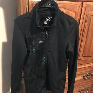Black Zip Up Fox Riders Co